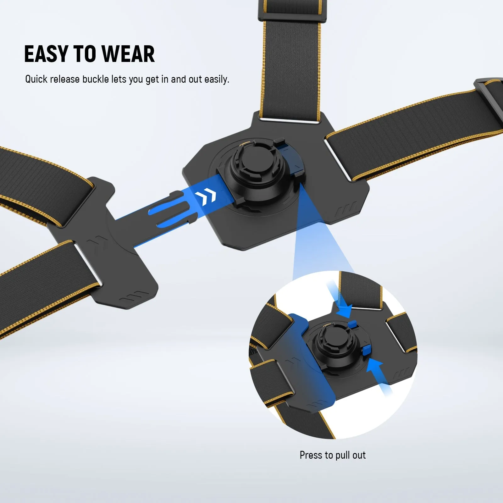 NEEWER GP25 Chest Mount Harness Chest Strap for Action Camera