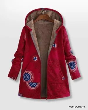 Non Duality | Boho Chic Hooded Fleece Coat