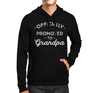 Officially Promoted To Grandpa Black Hoodie