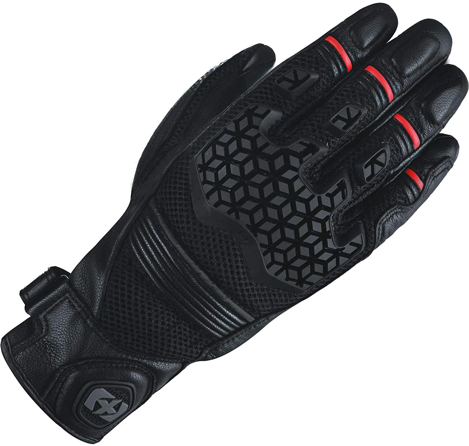 Oxford Rockdale Mesh Leather Gloves - Black