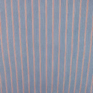 Rayon Poplin Stripe - Various Stripe - Blue / Red