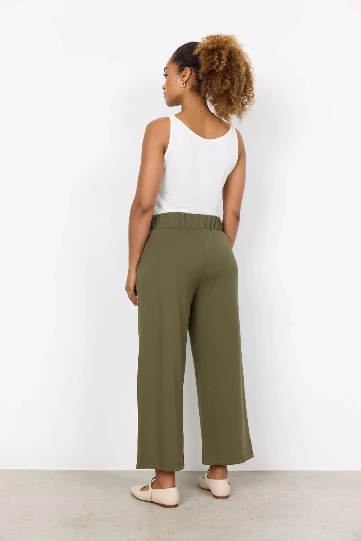 Siham 36 Trousers Olive Green