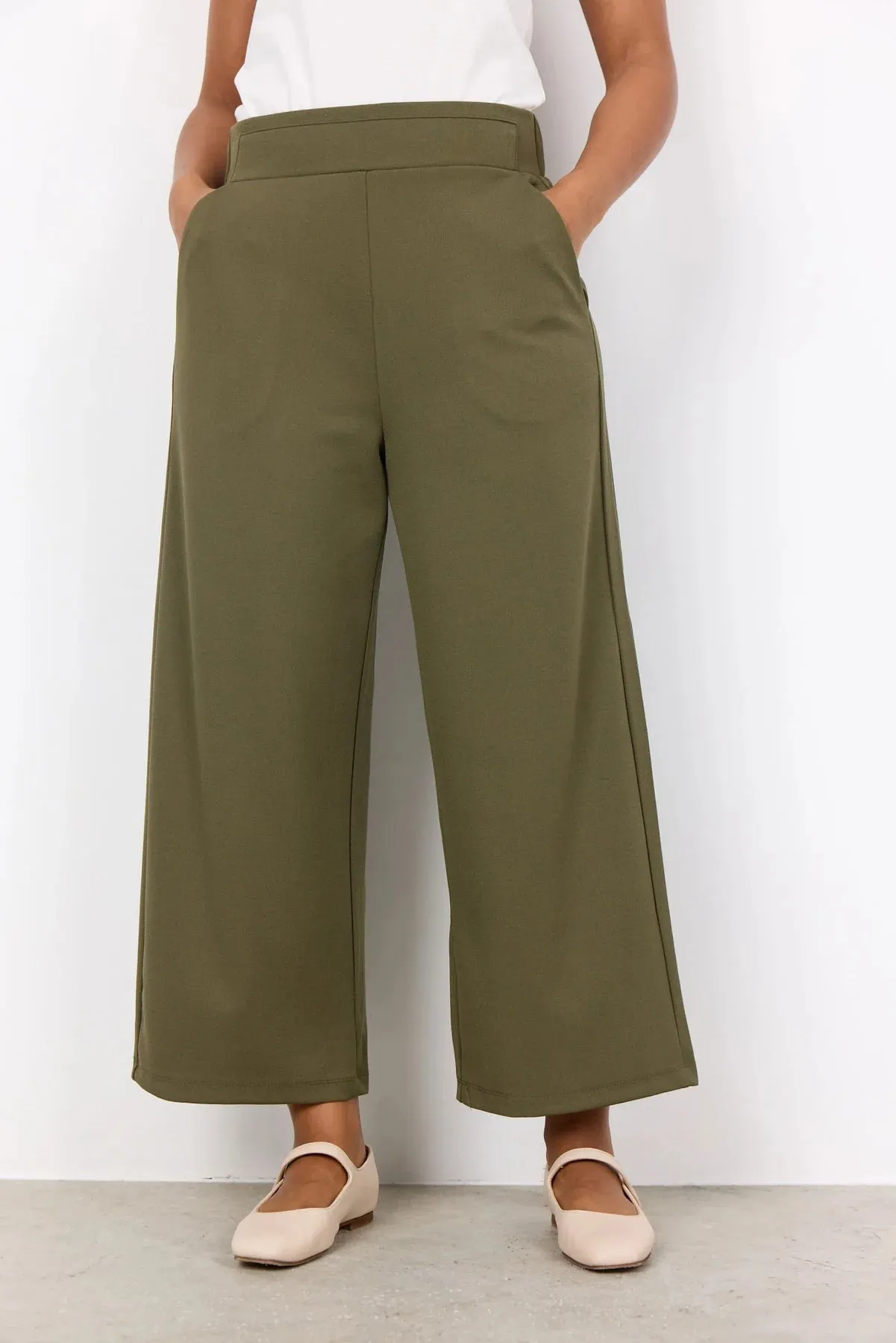 Siham 36 Trousers Olive Green