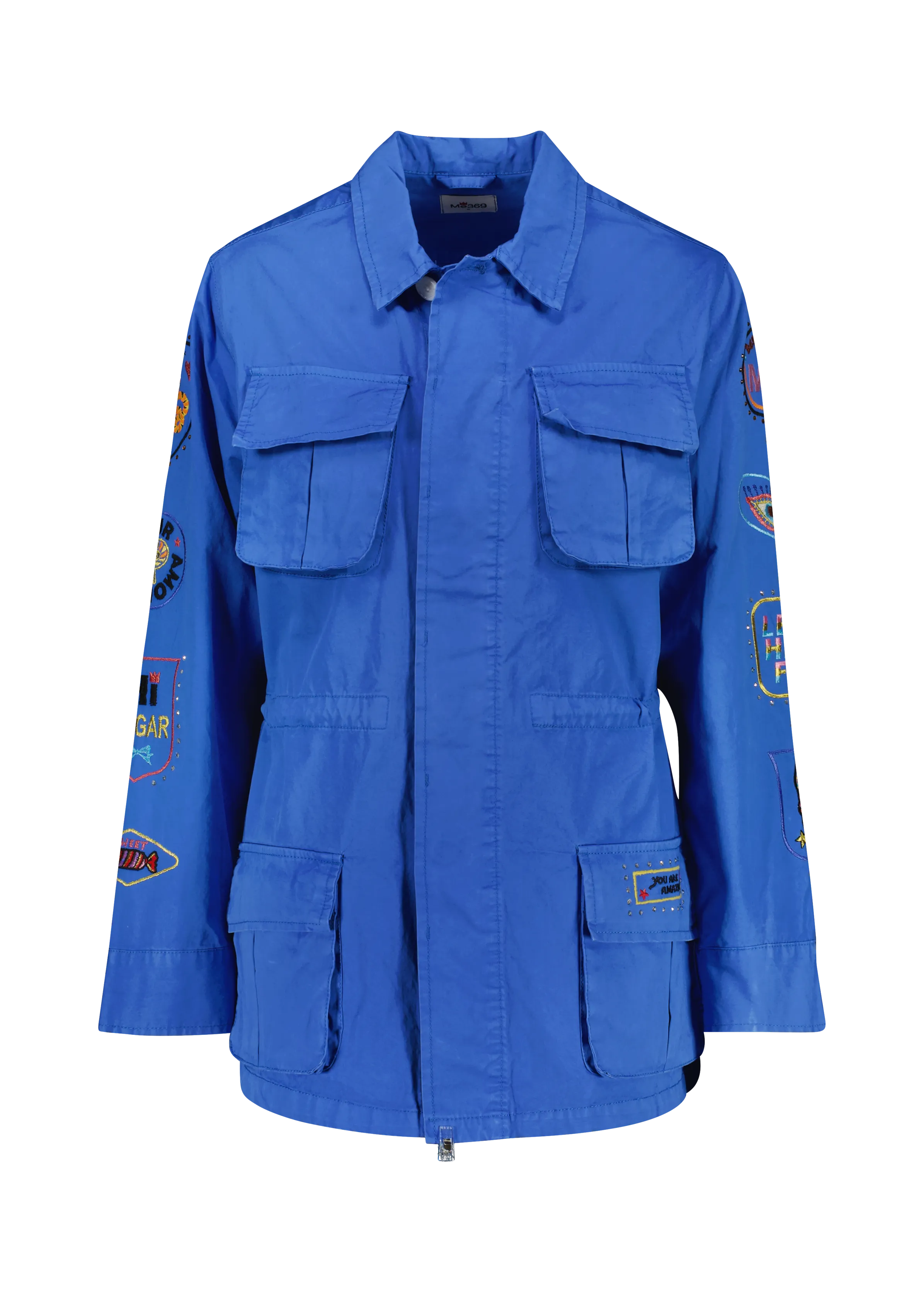 Sloane Utility Blue Embroidery Jacket