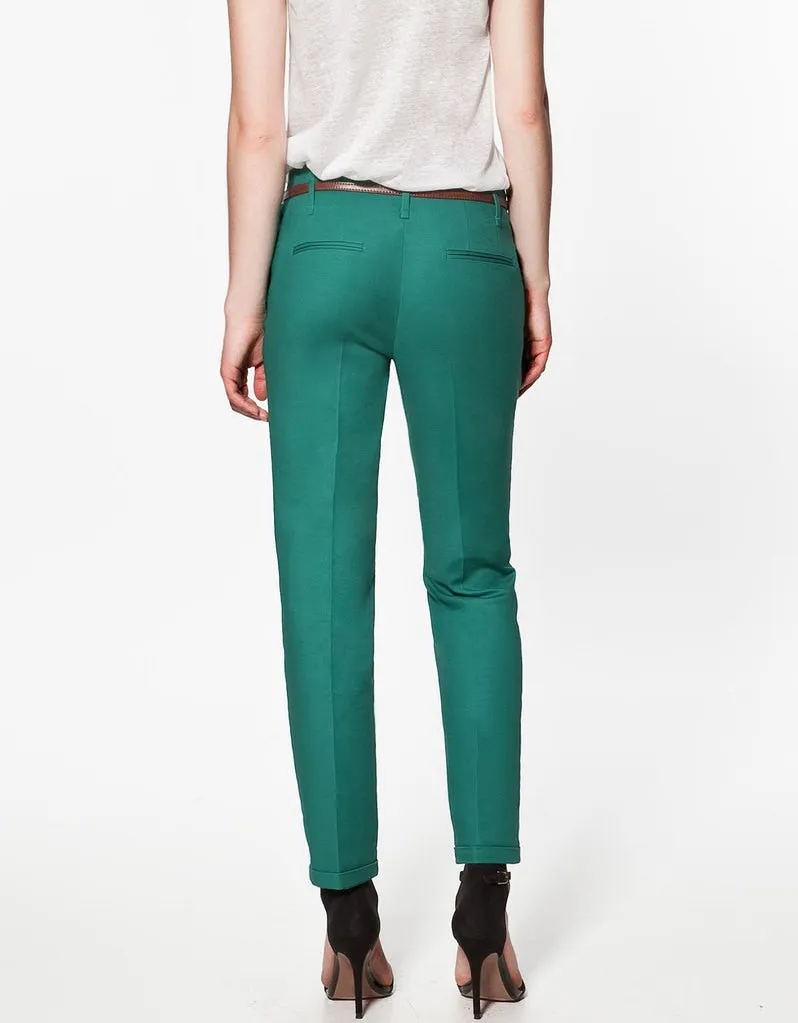 Straight Leg Pencil Pants