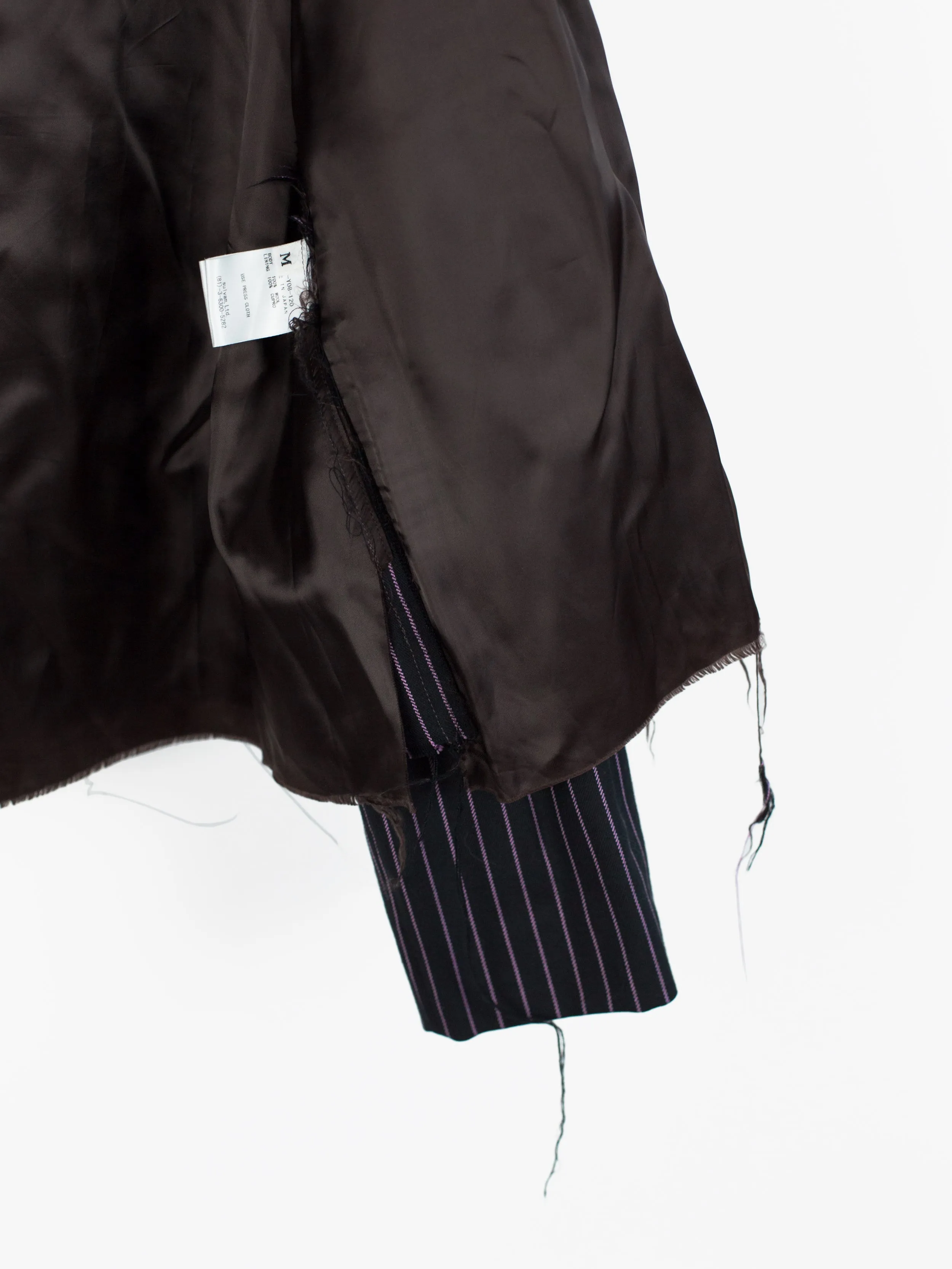 Sulvam AW18 Stripe Gabardine Swing Jacket