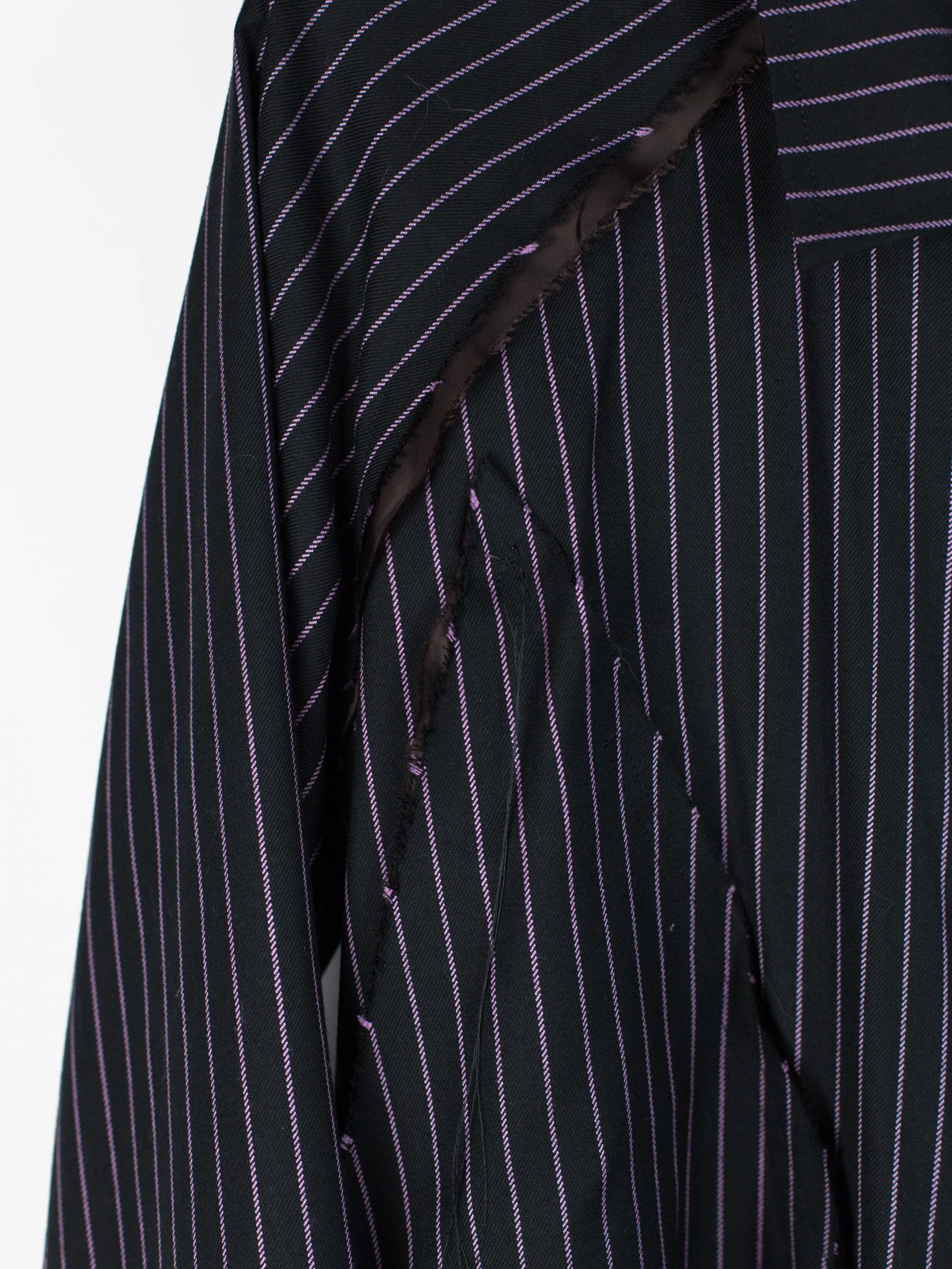 Sulvam AW18 Stripe Gabardine Swing Jacket