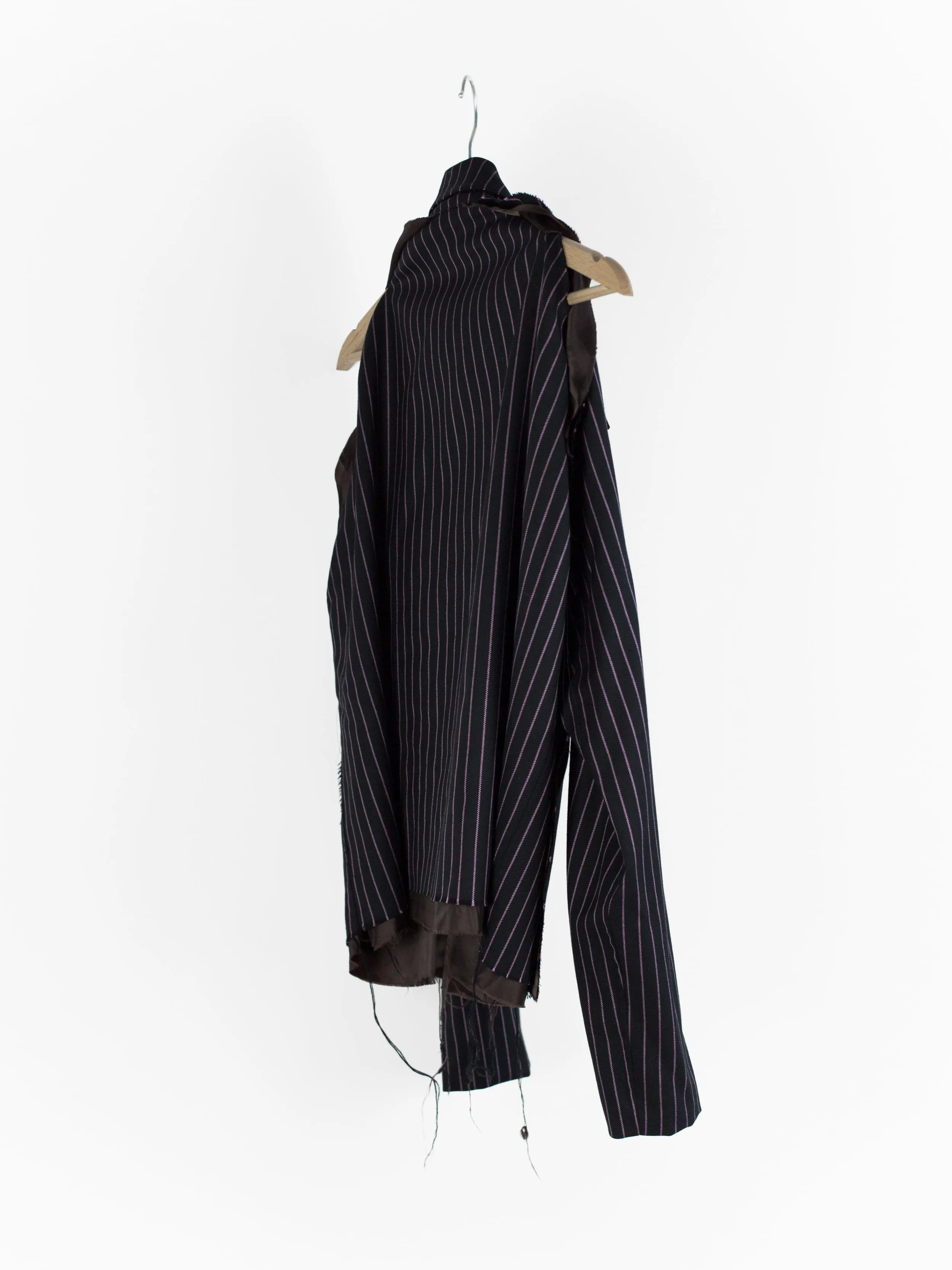 Sulvam AW18 Stripe Gabardine Swing Jacket