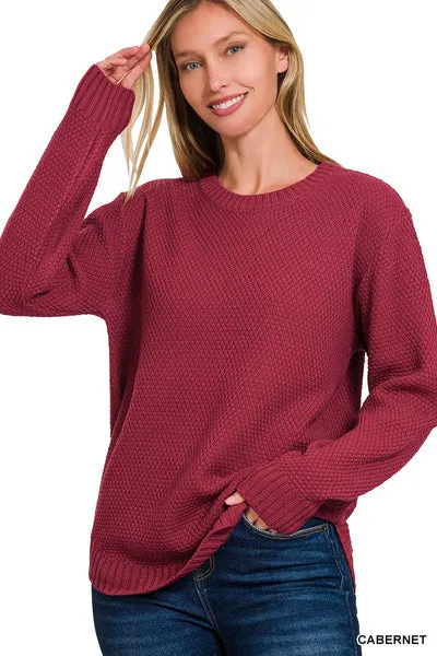 The Go To Basic Waffle Sweater