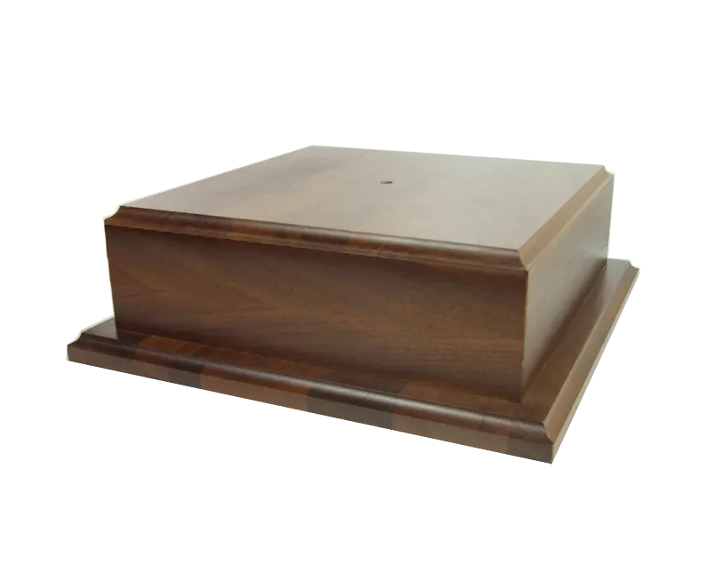 Walnut Low Profile Box Base