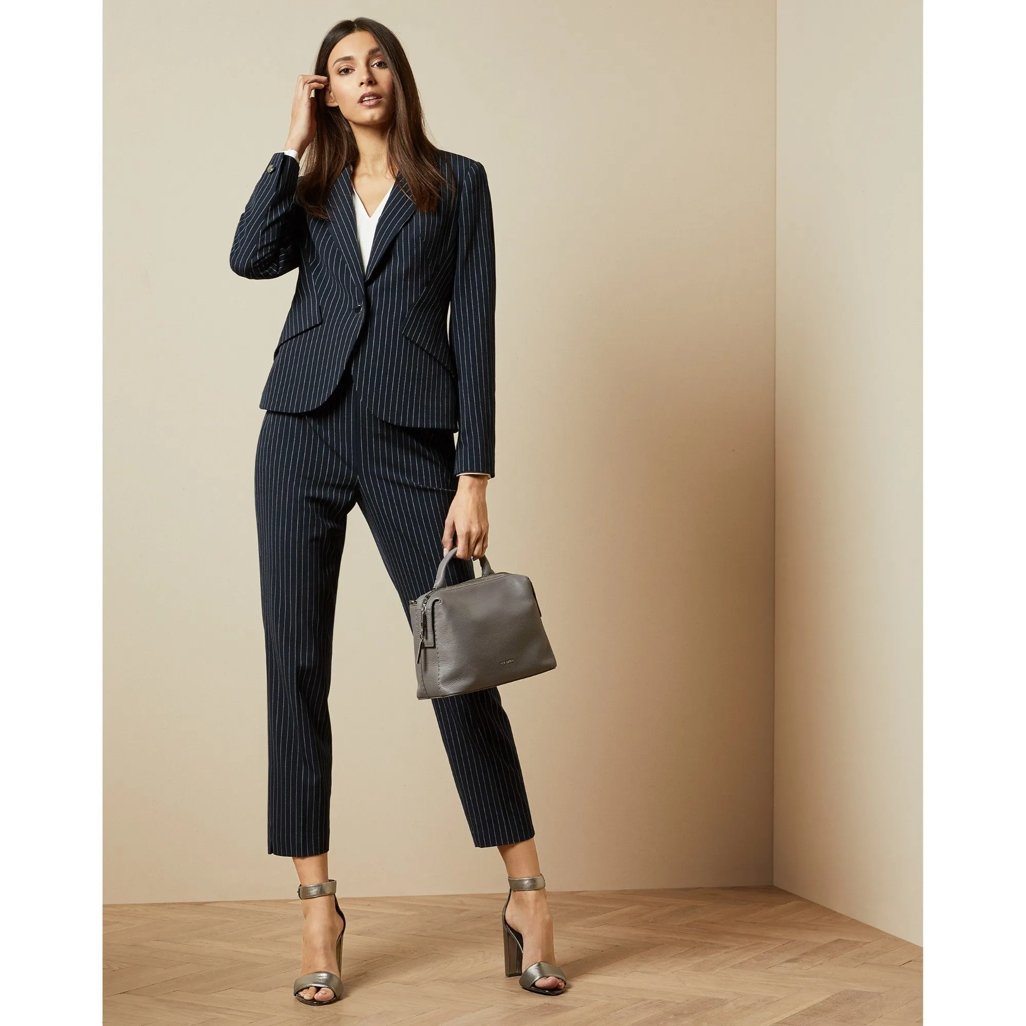 Women Wmf-Angilat-Stripe Suit Trouser - Dk-Blue