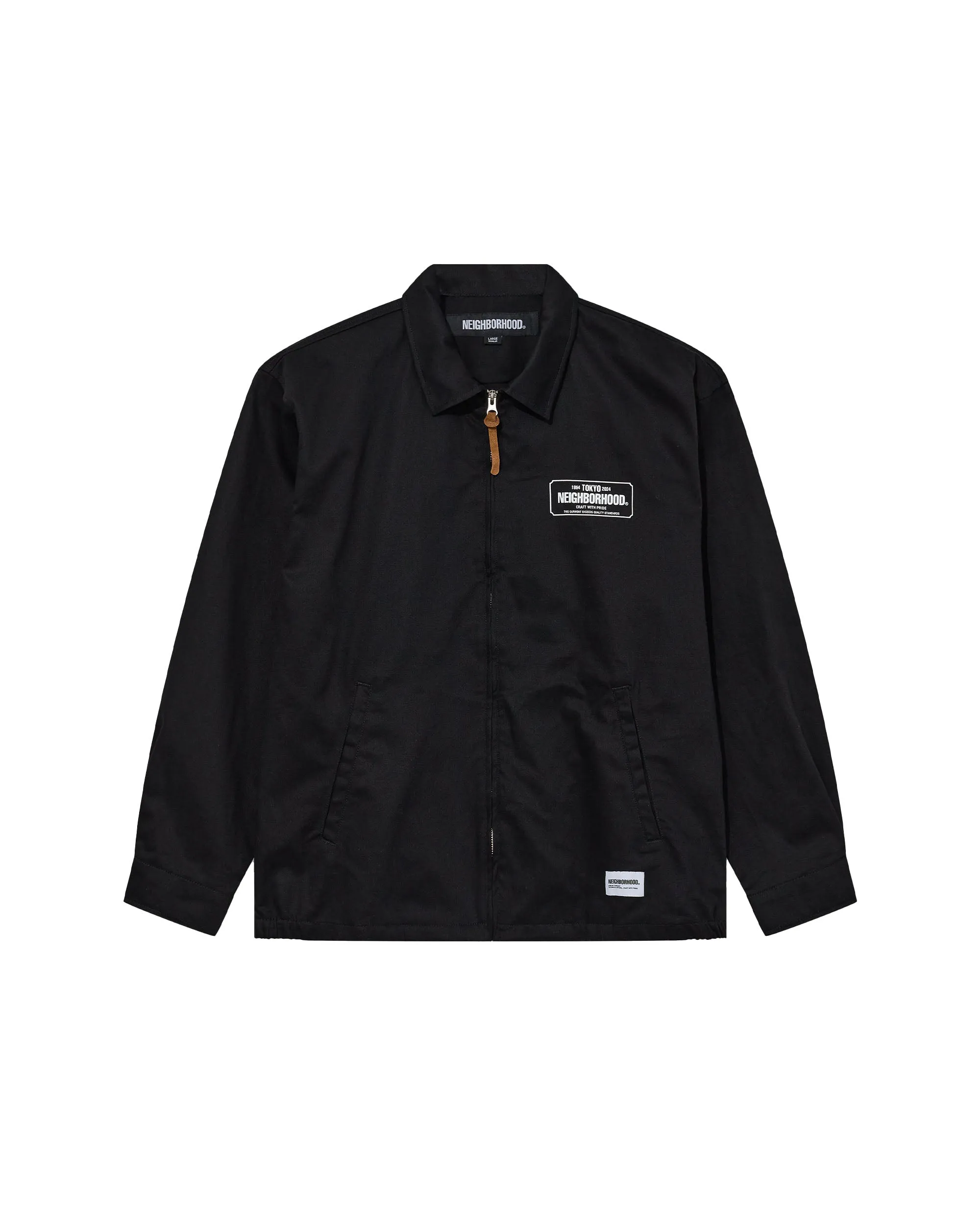 Zip Work Jacket - Black